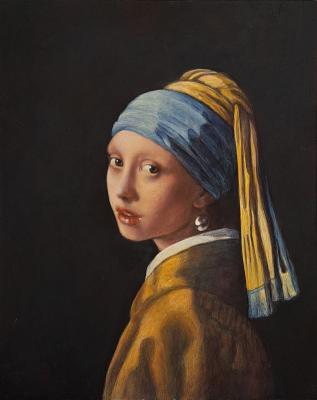 Free copy of Johannes Vermeer «Girl with a Pearl Earring»