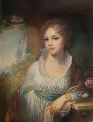 Сopy of the portrait of M. I. Lopukhina, created by Vladimir Borovikovsky